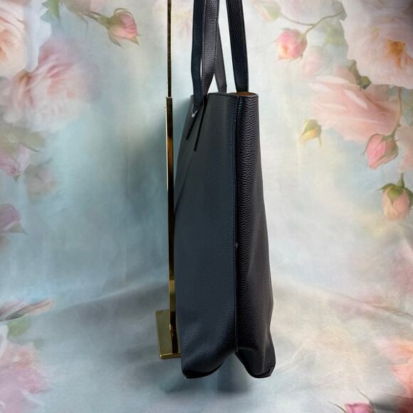 Primark Black Faux Leather Front Pocket Large Tote Bag - Picture 3 of 6